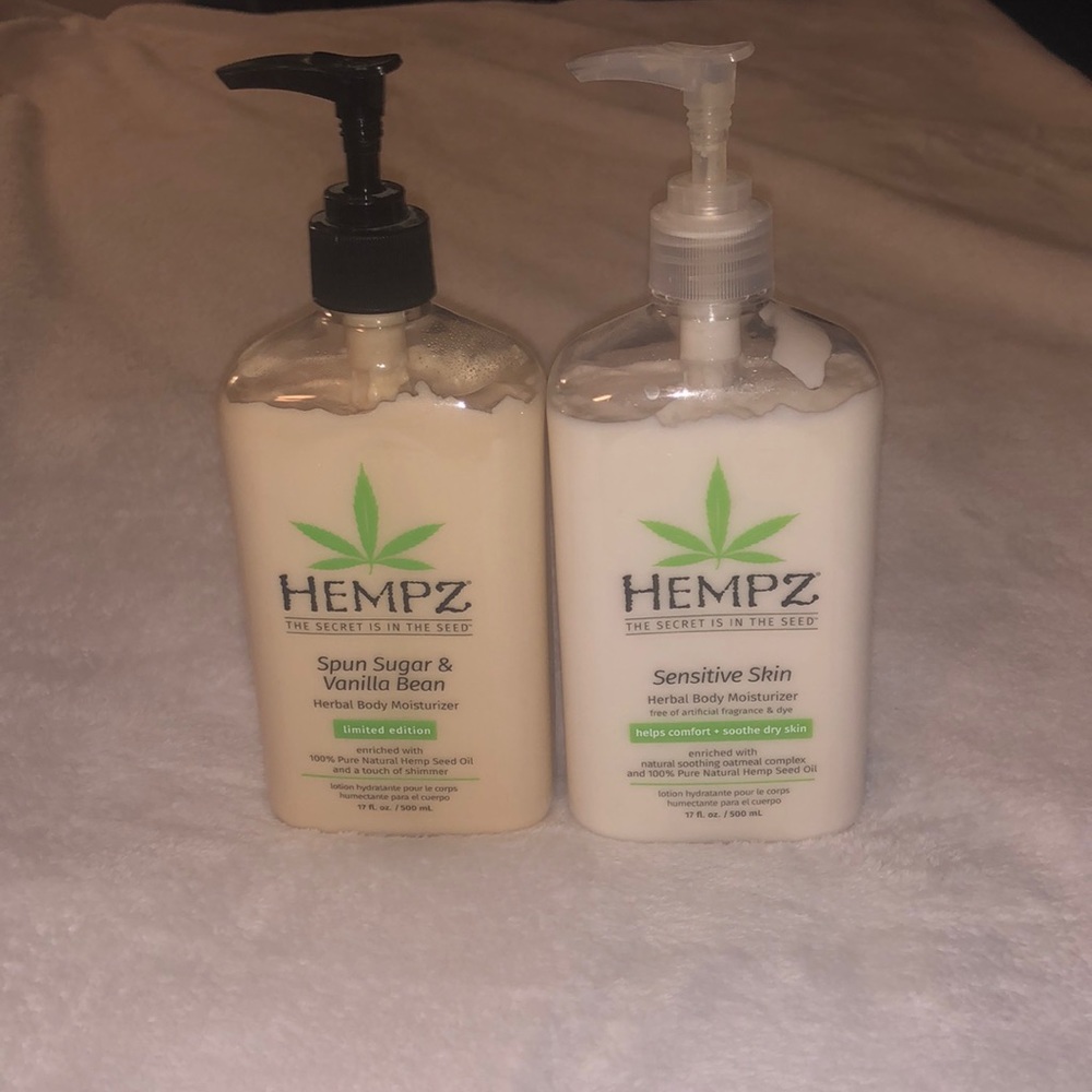 Hempz Herbal Body Moisturizer “Spun Sugar & Vanilla Bean” and “Sensitive Skin”